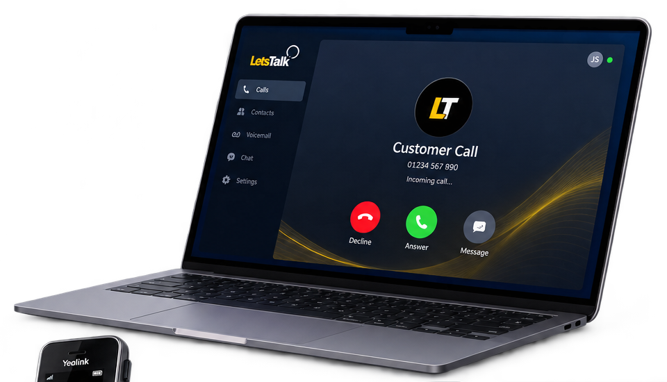 Laptop softphone